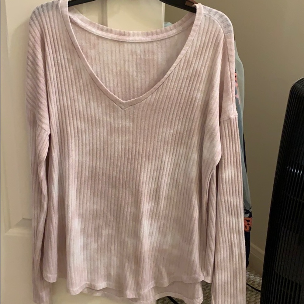 Light pink long sleeve top